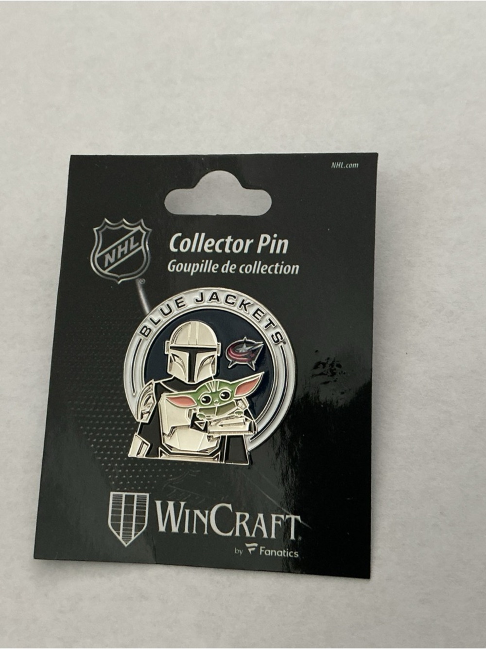 NWT WINCRAFT Columbus Blue Jackets Star Wars The Mandalorian & Grogu LE NHL Pin
